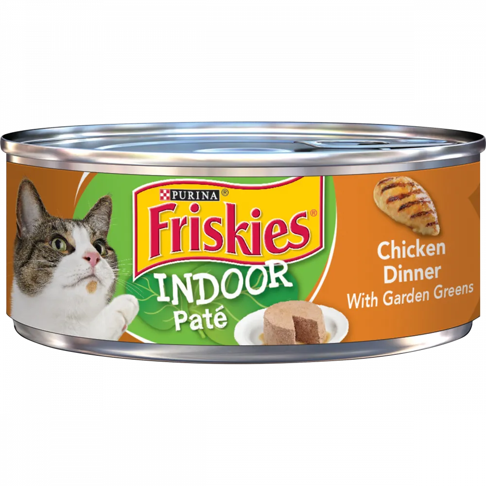 Friskies Selects Indoor Classic Chicken Entree Canned Cat Food cat calming diffuser cat stress relief anxiety cat treats cat relaxing spray pet mood aid