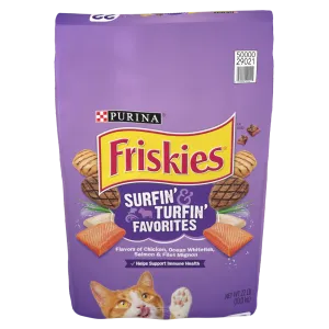 Friskies Surfin andTurfin Favorites Dry Cat Food freeze dried dog food raw food for dogs dog freeze meal high protein dog food grain free freeze dog food