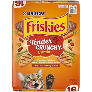 Friskies Tender and Crunchy Combo Dry Cat Food freeze dried dog food raw food for dogs dog freeze meal high protein dog food grain free freeze dog food