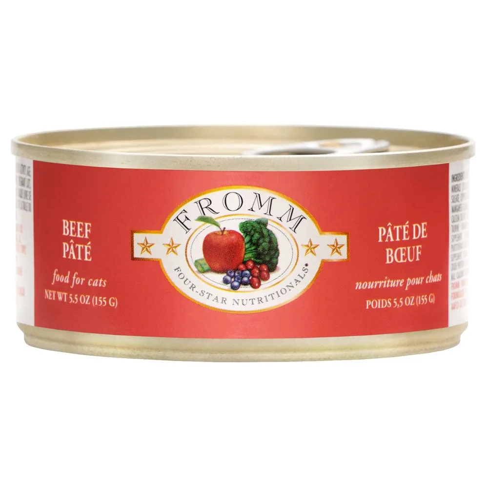 Fromm Four-Star Beef Pate Wet Cat Food cat supplies cat house cat tree cat feeder cat collar