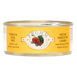 Fromm Four-Star Turkey & Duck Pate Wet Cat Food cat treats toys for cats cat hair remover cat cleaning supplies cat food bowl