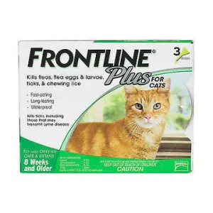 Frontline Plus for Cats & Kittens 3 month cat treats toys for cats cat hair remover cat cleaning supplies cat food bowl