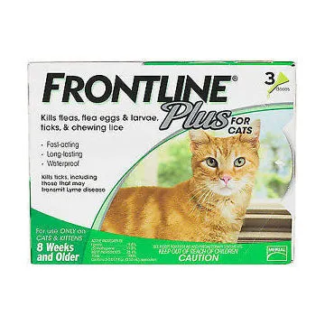 Frontline Plus for Cats & Kittens 3 month cat treats toys for cats cat hair remover cat cleaning supplies cat food bowl