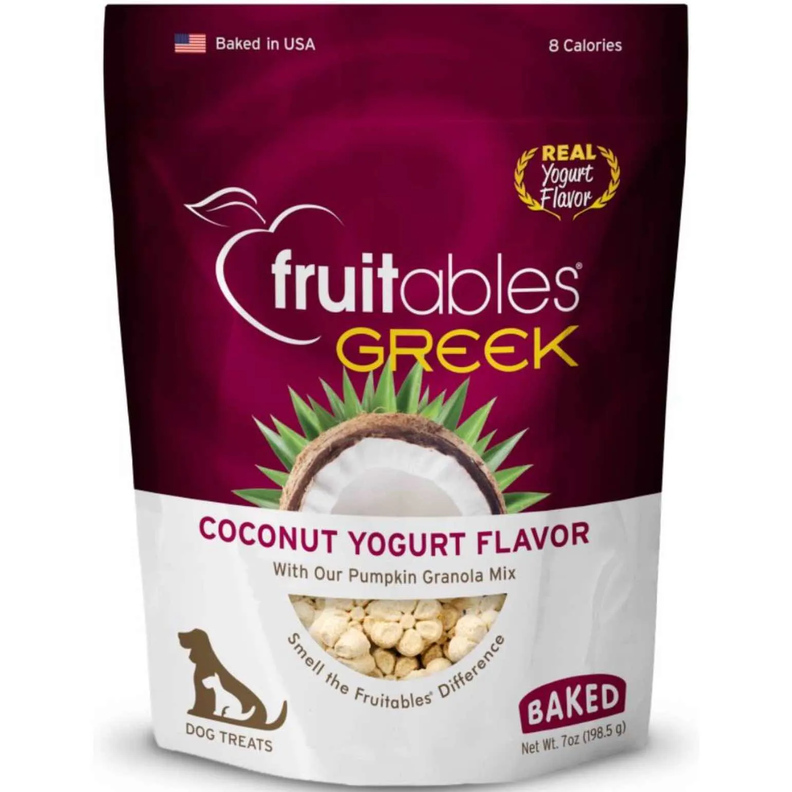Fruitables Greek Coconut Yogurt Crunchy Dog Treats 7oz chicken fence goat pen animal fencing electric fencing portable livestock fence