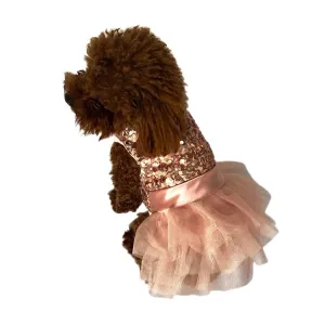 Fufu Tutu Marilyn Dog Dress Rose Gold Sequins treats for dogs dog biscuits dog reward treats organic dog snacks natural dog biscuits