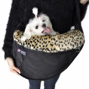 Fundle Faux Fur Leopard Inner Liner For Winter dog bowtie leather collar dog charm dog party wear dog scarf set