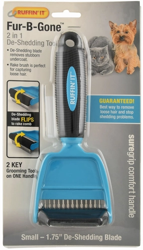 Fur-B-Gone 2-in-1 De-Shedding Tool cat grooming cat shampoo cat conditioner cat comb cat grooming glove