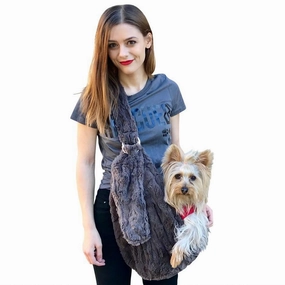 Fur Baby Adjustable Sling Dog Carrier Charcoal Bella dog bowtie leather collar dog charm dog party wear dog scarf set
