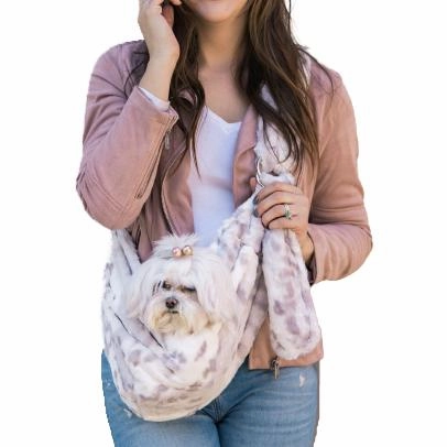 Fur Baby Adjustable Sling Dog Carrier Grey Linx dog bowtie leather collar dog charm dog party wear dog scarf set