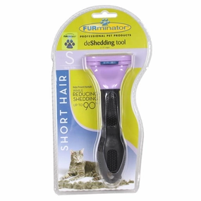 FURminator deSheddaing Tool for Small Cat with Short Hair cat climbing tree cat hammock cat steps cat grooming kit cat safety gate