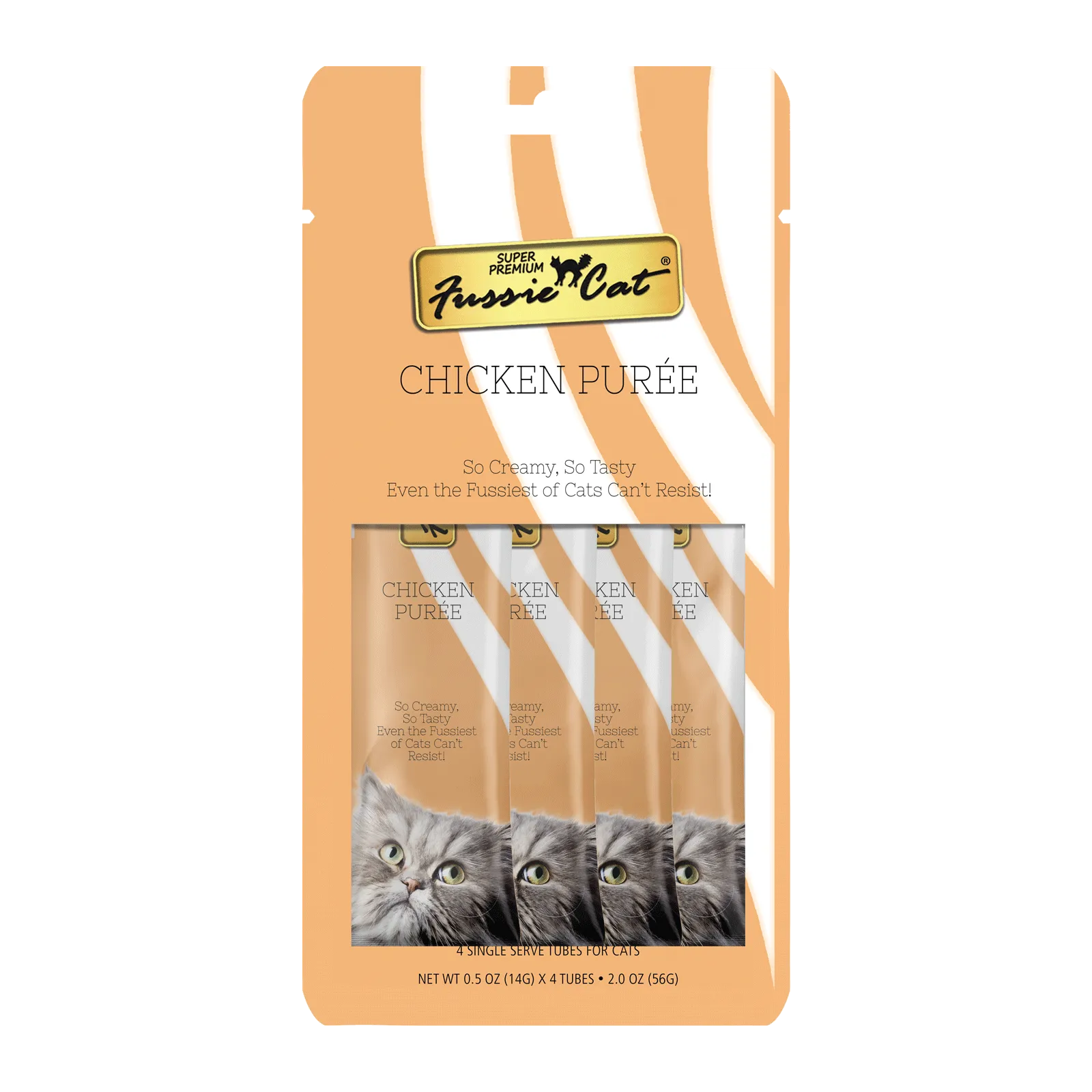 Fussie Cat Pure - Chicken 4pk 2oz Bag cat toys interactive cat toys cat teaser wand cat balls cat laser pointer
