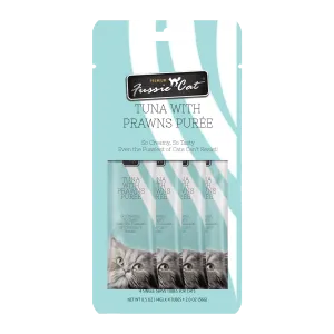 Fussie Cat Pure - Tuna with Prawns 4pk 2oz Bag cat toys interactive cat toys cat teaser wand cat balls cat laser pointer