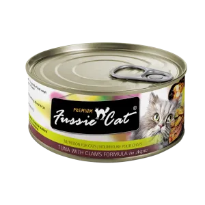 Fussie Cat Tuna with Clams in Aspic Wet Cat Food cat treats toys for cats cat hair remover cat cleaning supplies cat food bowl