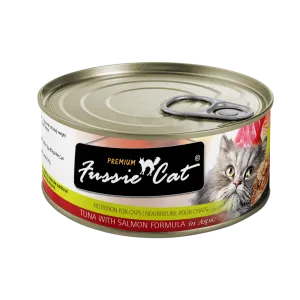 Fussie Cat Tuna with Salmon in Aspic Wet Cat Food cat supplies cat house cat tree cat feeder cat collar