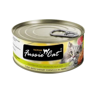 Fussie Cat Tuna with Shrimp in Aspic Wet Cat Food cat treats toys for cats cat hair remover cat cleaning supplies cat food bowl