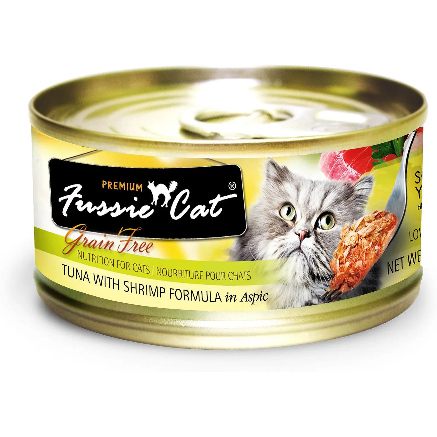 Fussie Cat Tuna with Shrimp Wet Cat Food cat treats toys for cats cat hair remover cat cleaning supplies cat food bowl