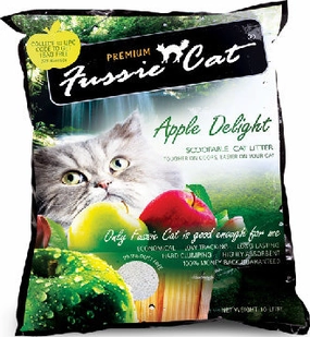 Fussie Cat Apple Delight Scoopable Bentonite Cat Litter 10L kitten supplies kitten toys kitten food kitten litter box kitten bed