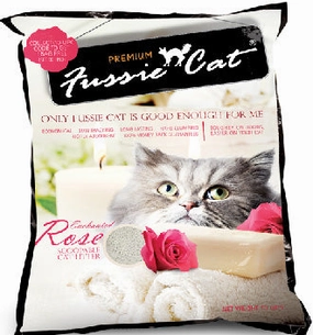 Fussie Cat Enchanted Rose Scoopable Bentonite Cat Litter 10L kitten supplies kitten toys kitten food kitten litter box kitten bed