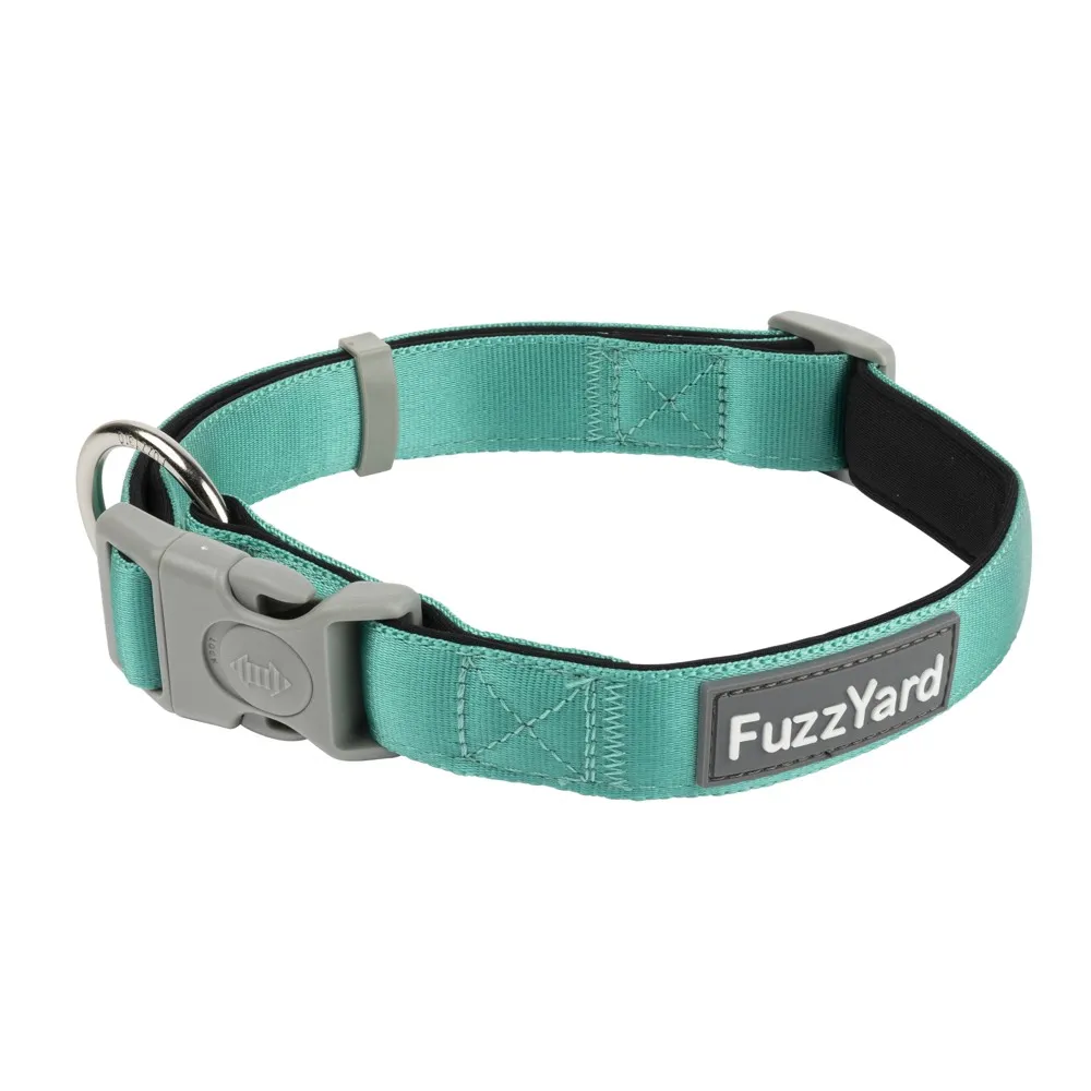 FuzzYard Dog Collar (Lagoon) grain free dog food natural dog biscuits high protein dog food dog food pack dog meat sticks