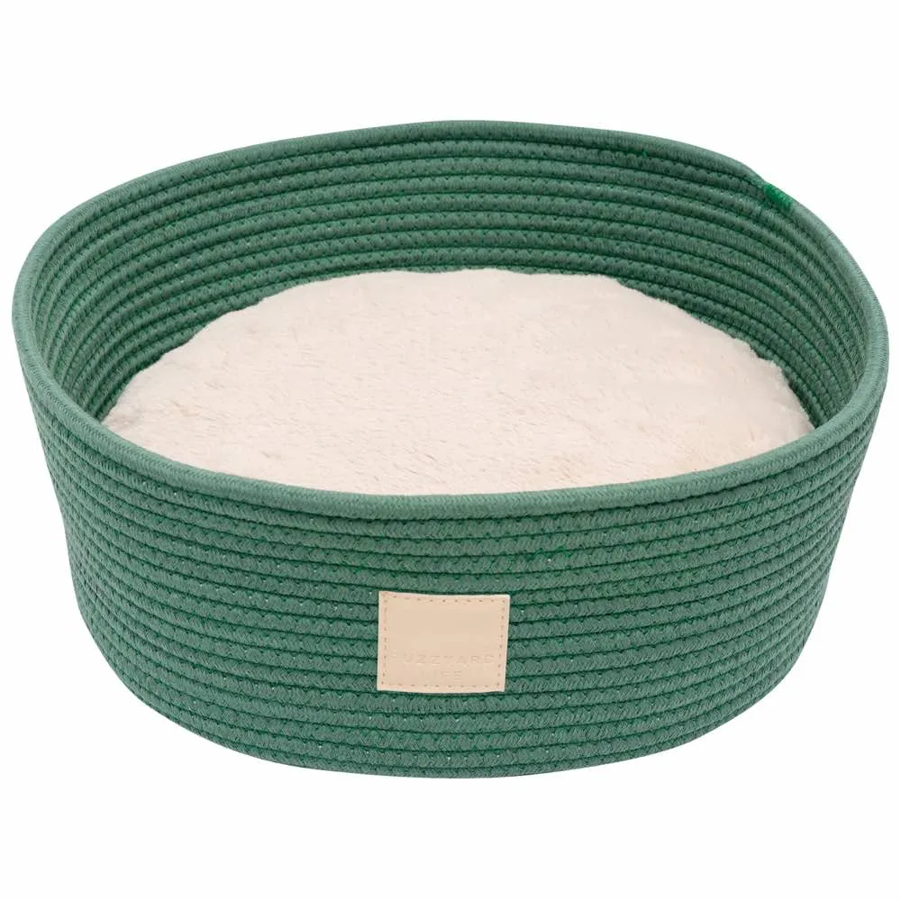 FuzzYard Life Rope Basket Pet Bed (Myrtle Green) dog harness dog training collar dog safety vest dog seatbelt dog ID tag