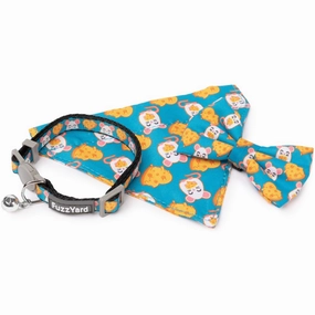 FuzzYard Cat Collar, Bandana & Bowtie Fashion Pack (Cheesy Hearts) cat leash cat bowtie cat hat cat bandana cat costume