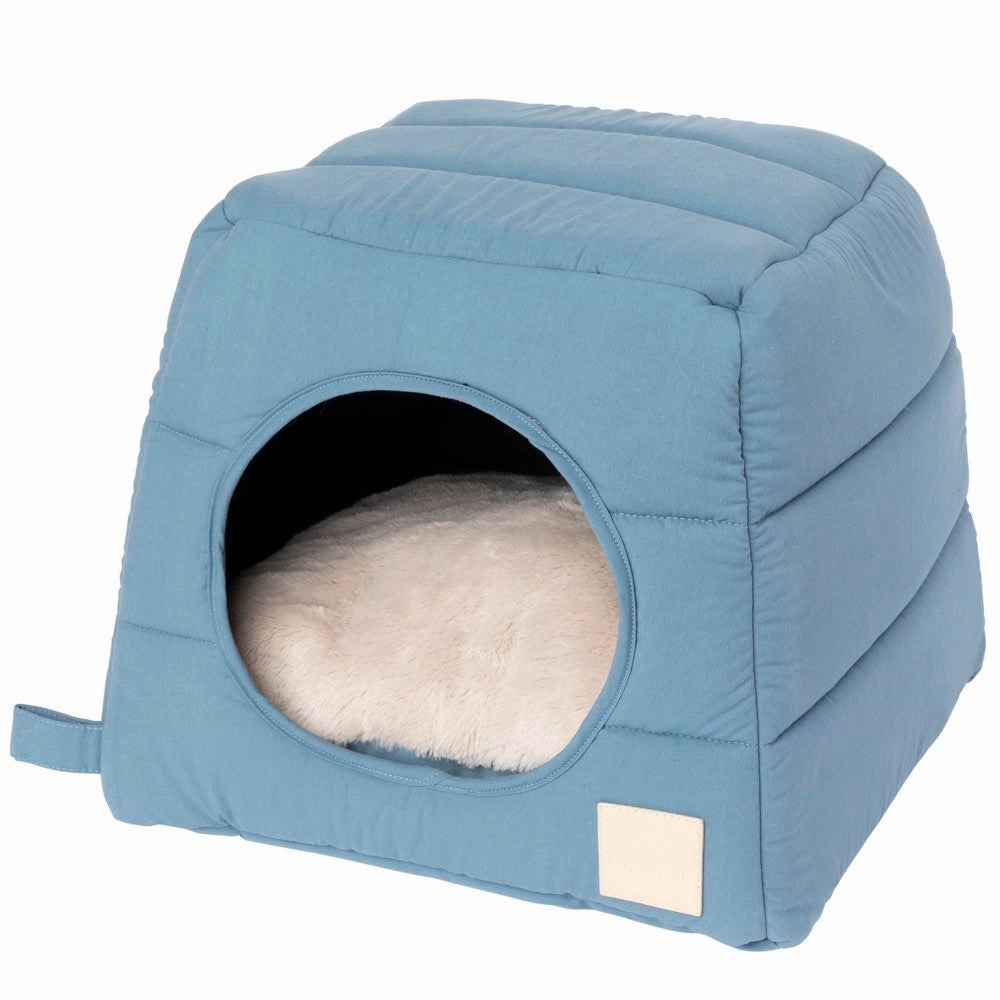 Fuzzyard Life Cubby Bed For Cats & Dogs (French Blue) cat accessories cat collar cat harness cat backpack cat ID tag