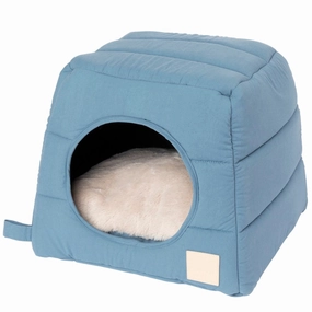 Fuzzyard Life Cubby Bed For Cats & Dogs (French Blue) cat accessories cat collar cat harness cat backpack cat ID tag