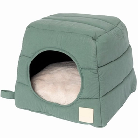 Fuzzyard Life Cubby Bed For Cats & Dogs (Myrtle Green) cat accessories cat collar cat harness cat backpack cat ID tag