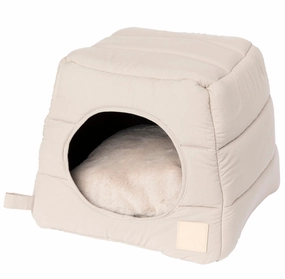 Fuzzyard Life Cubby Bed For Cats & Dogs (Sandstone) cat accessories cat collar cat harness cat backpack cat ID tag