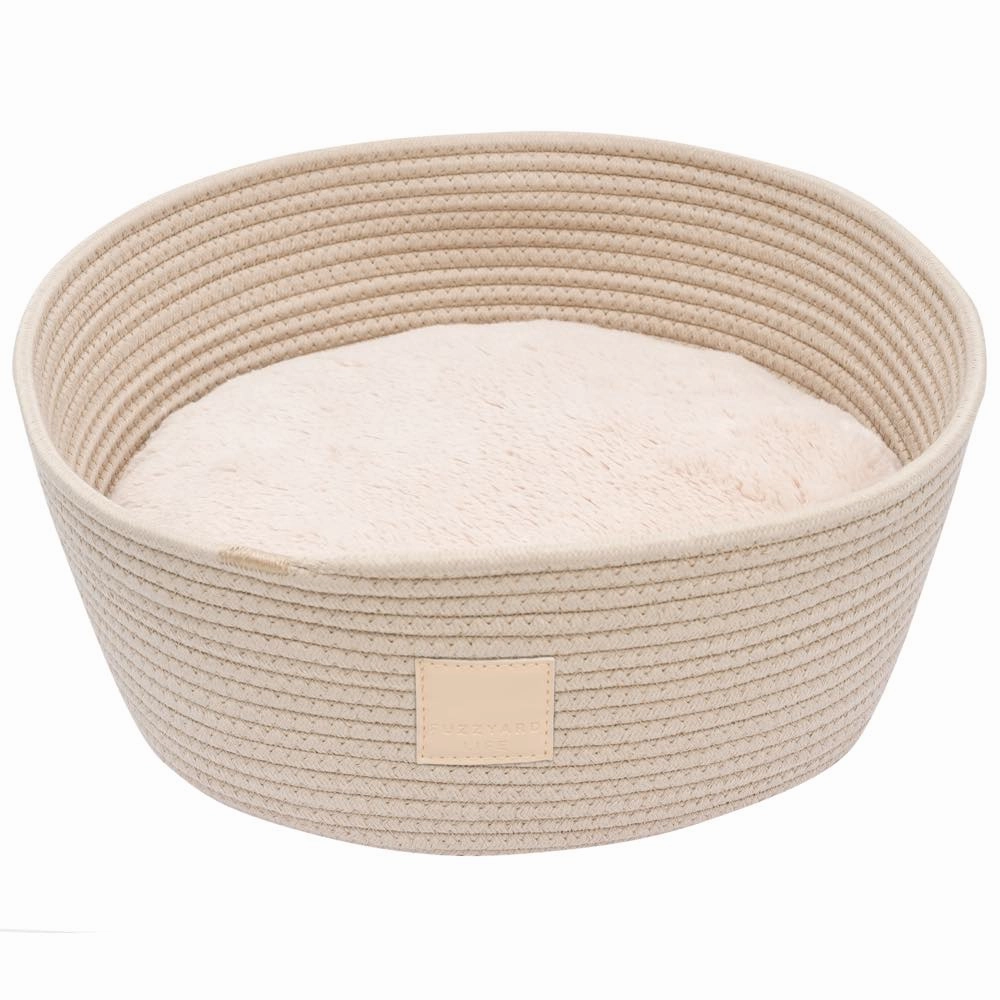 FuzzYard Life Rope Basket Pet Bed (Sandstone) cat accessories cat collar cat harness cat backpack cat ID tag