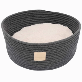 FuzzYard Life Rope Basket Pet Bed (Slate Grey) cat leash cat bowtie cat hat cat bandana cat costume