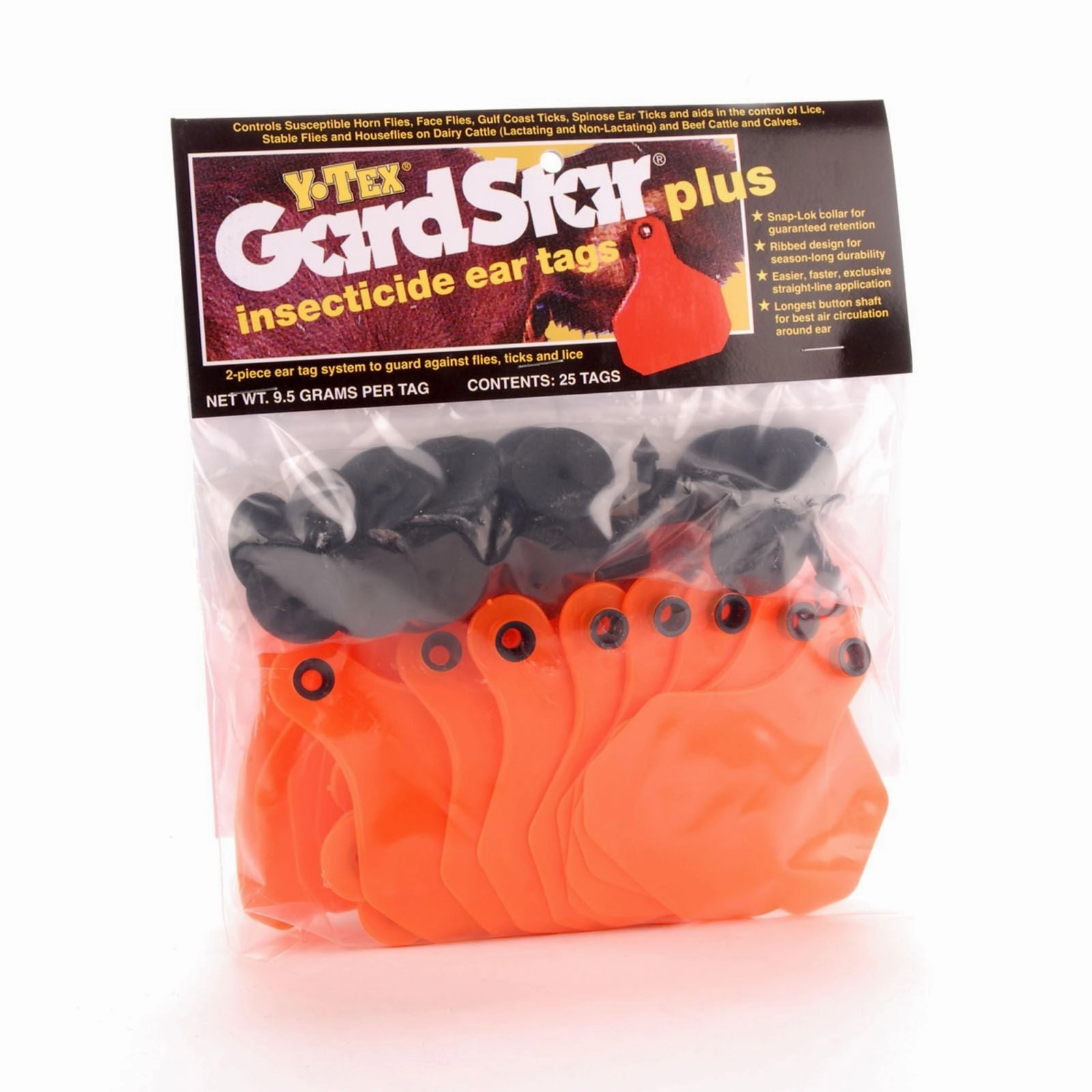GardStar Plus Cattle Insecticide Ear Tags, pkg of 25 Fly Tags sheep feed sheep mineral sheep hay sheep pellets sheep salt block