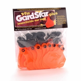 GardStar Plus Cattle Insecticide Ear Tags, pkg of 25 Fly Tags sheep feed sheep mineral sheep hay sheep pellets sheep salt block