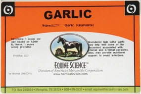 Garlic Feed-Thru Fly Control for Horses pet shampoo pet brush pet wipes pet scissors pets comb