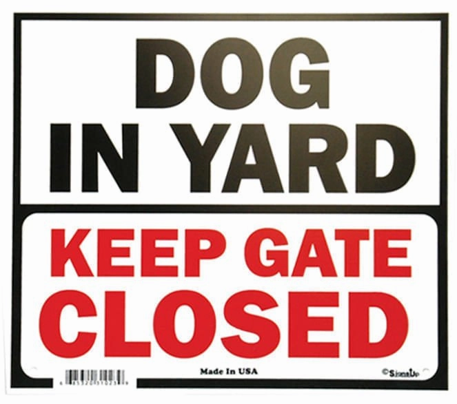 Gate Signs
