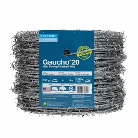 Gaucho 20 15.5 ga 4-Point 5" Spacing High Tensile Barbed Wire grooming tools dog brush cat nail clipper pets shampoo pet trimmer