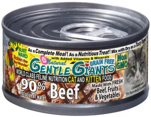 Gentle Giants Natural Non-GMO Beef Cat & Kitten Can Food cat calming diffuser cat stress relief anxiety cat treats cat relaxing spray pet mood aid