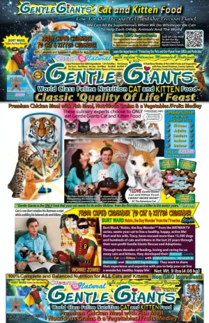 Gentle Giants Natural Non-GMO Chicken/Fish Cat & Kitten Food freeze dried dog food raw food for dogs dog freeze meal high protein dog food grain free freeze dog food