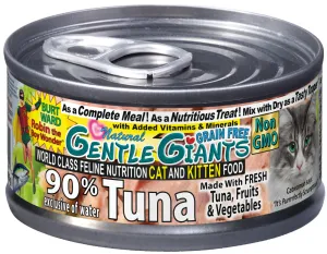 Gentle Giants Natural Non-GMO Tuna Cat & Kitten Can Food cat calming diffuser cat stress relief anxiety cat treats cat relaxing spray pet mood aid