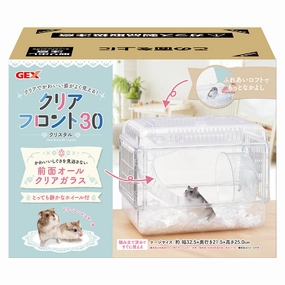 GEX Clear Front 30 Crystal hamster cage guinea pig supplies small animal accessories rabbit water bottle rat tunnel