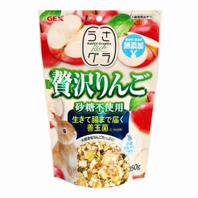GEX Rabbit Granola Apple 150g cat vitamins cat digestive aid cat immune support cat joint supplement cat skin supplement