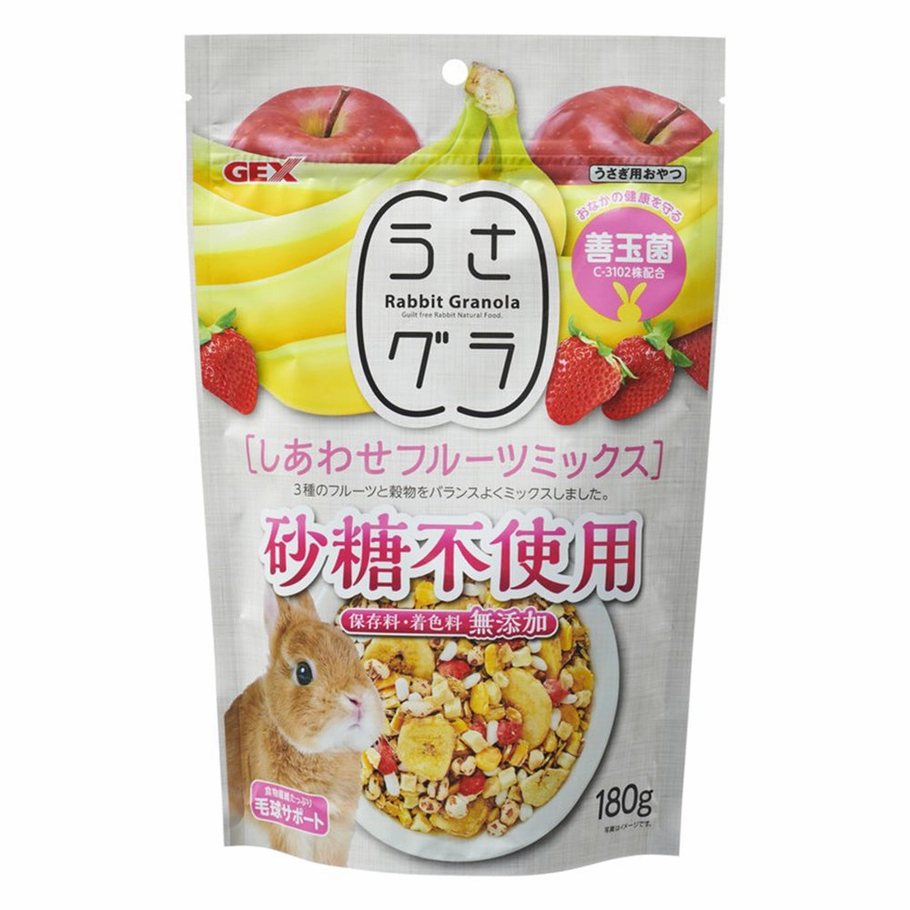 Gex Rabbit Granola Fruit Mix 180g kitten health kit kitten booster vitamins kid cat immune kitten digestion kitten omega 3