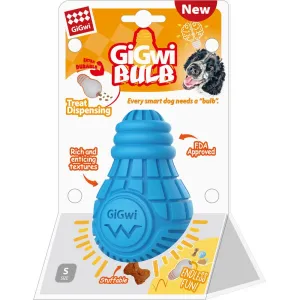 GiGwi Bulb Treat Dispenser Rubber Dog Toy (Small) dog puzzle toy dog slow feeder dog treat ball dog brain toy dog feeder toy