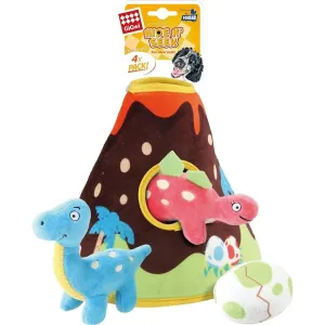 GiGwi Hide N' Seek Interactive Plush Dog Toy (Volcano Park) dog puzzle toy dog slow feeder dog treat ball dog brain toy dog feeder toy