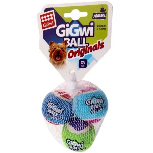 GiGwi Originals Ball Dog Toys 3-Pack (Extra Small) dog puzzle toy dog slow feeder dog treat ball dog brain toy dog feeder toy