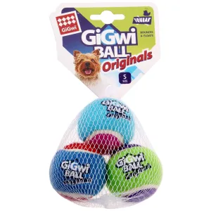 GiGwi Originals Ball Dog Toys 3-Pack (Small) dog puzzle toy dog slow feeder dog treat ball dog brain toy dog feeder toy