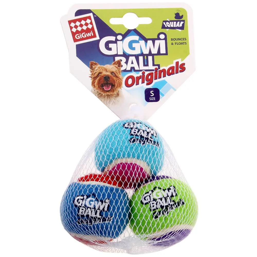 GiGwi Originals Ball Dog Toys 3-Pack (Small) dog puzzle toy dog slow feeder dog treat ball dog brain toy dog feeder toy