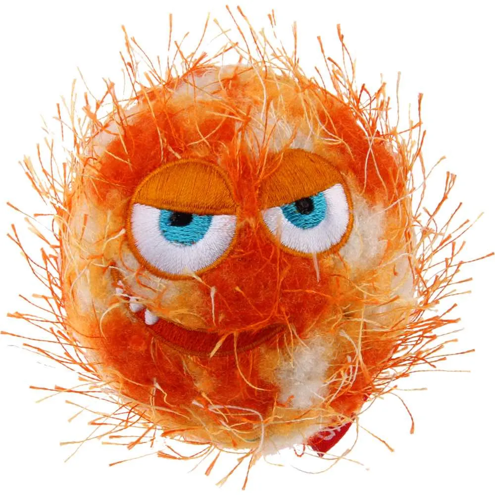 GiGwi Plush Friendz Ball Dog Toy (Orange) dog puzzle toy dog slow feeder dog treat ball dog brain toy dog feeder toy