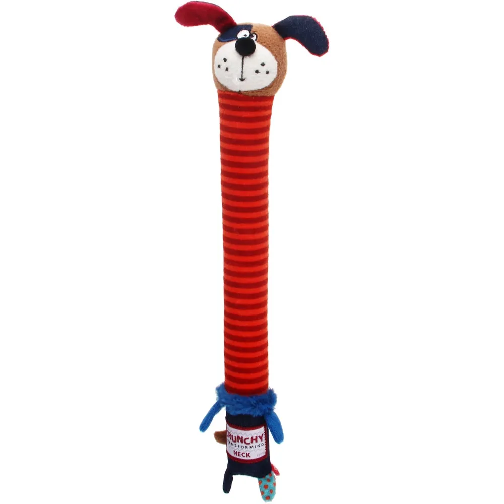 GiGwi Plush Friendz Crunchy Neck Dog Toy (Dog)