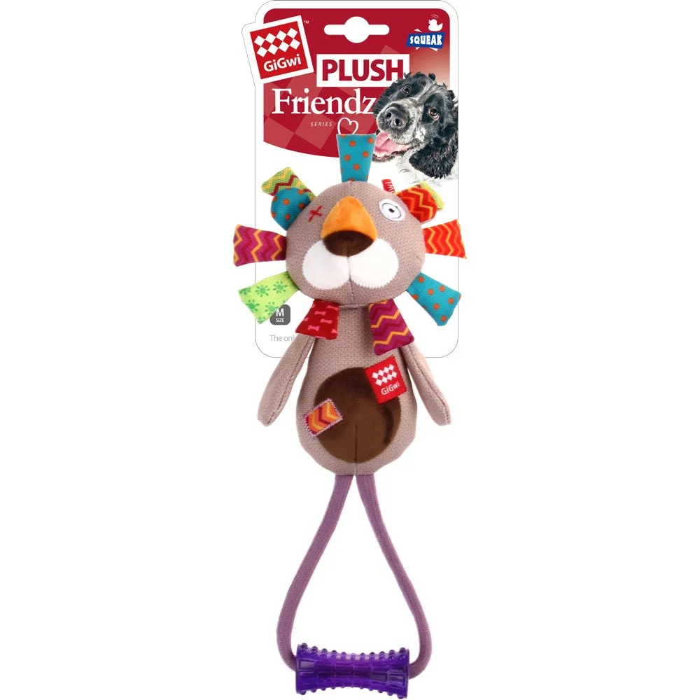 GiGwi Plush Friendz TPR Johnny Stick Dog Toy (Lion) cat dry food crunchy cat food fish formula dry cat food adult cat kibble kitten dry food